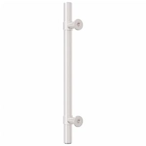 Дръжки за шкафове, 10 бр, сребристи, 128 мм, неръждаема стомана