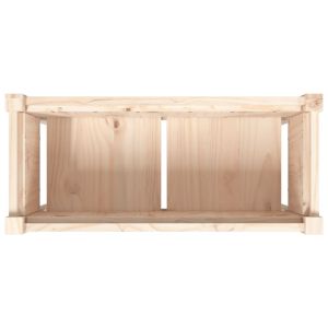 Градинска кашпа с крака, 70x31x70 см, бор масив