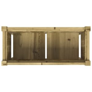 Градинска кашпа с крака, 70x31x70 см, импрегниран бор