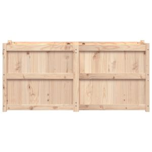 Градински сандък, 150x50x70 см, борово дърво масив