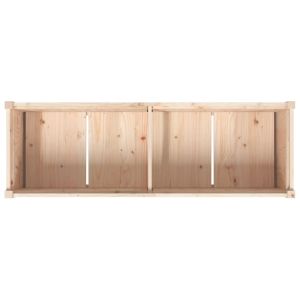 Градински сандък, 150x50x70 см, борово дърво масив