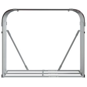 Поставка за дърва, кафяв, 120x45x100 см, поцинкована стомана