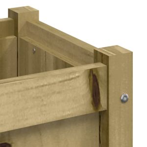 Градински сандък, 60x31x31 см, импрегнирана борова дървесина