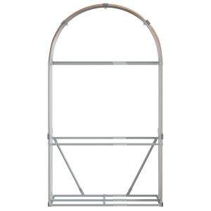 Поставка за дърва, дървесен вид, 120x45x210 см, стомана