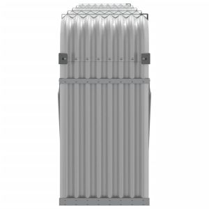 Държач за дърва, светлосив, 300x45x100 см, поцинкована стомана