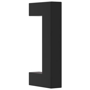 Дръжки за шкафове, 20 бр, черни, 64 мм, неръждаема стомана