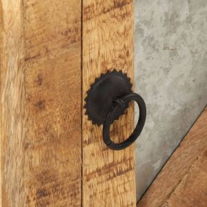 Нощно шкафче, 40x30x50 см, мангово дърво масив