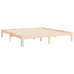 Рамка за легло с табла Super King Size дърво масив
