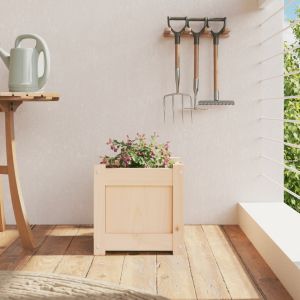 Градинска сандък, 31x31x31 см, борово дърво масив