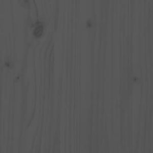 Градински лаундж комплект, 4 части, сив, бор масив