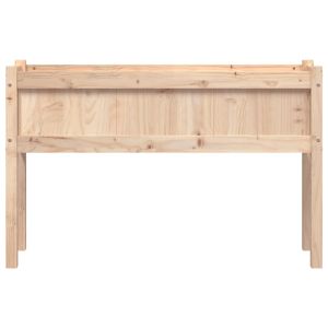 Градински сандъци с крака, 2 бр, борово дърво масив