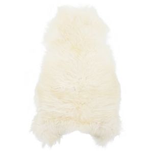 Покривало за стол от исландска овча кожа кремаво 70x110 см