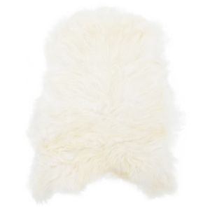 Покривало за стол от исландска овча кожа кремаво 70x110 см