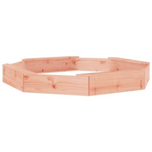 Пясъчник със седалки, осмоъгълен, масивна дугласка дървесина