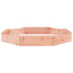 Пясъчник със седалки, осмоъгълен, масивна дугласка дървесина