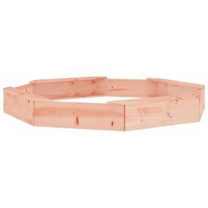 Пясъчник със седалки, осмоъгълен, масивна дугласка дървесина