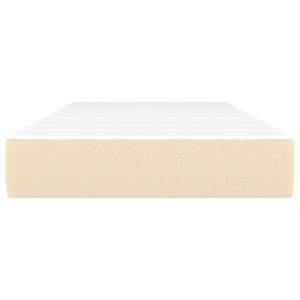 Матрак за легло с покет пружини средна твърдост кремав 80x200x20 см плат