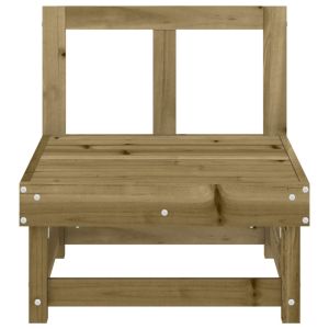 Градински средни дивани, 2 бр, импрегниран бор