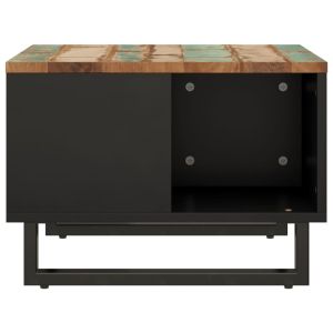 Маса за кафе, 60x50x35 см, регенерирано дърво масив