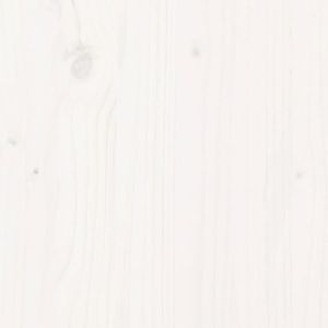 Легло за възрастни хора бяло 150x200 см бор масив