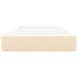 Матрак за легло с покет пружини средна твърдост кремав 90x190x20 см плат