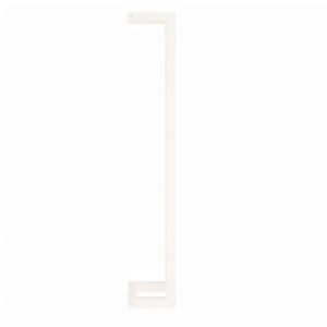 Поставка за хавлии Бяло 23x18x110 см борово дърво масив