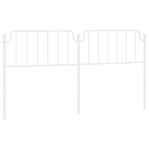 Метална резервна табла за легло, бяла, 200 см