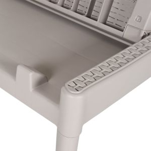 Шезлонг, капучино, 186x60x29 см, PP