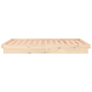 LED рамка за легло 135x190 см Double масивно дърво