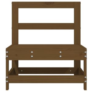 Градински среден диван, меденокафяв, бор масив