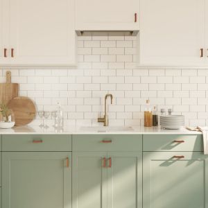 Дръжки за шкафове, 20 бр, бронз, 64 мм, неръждаема стомана