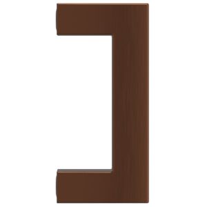 Дръжки за шкафове, 20 бр, бронз, 64 мм, неръждаема стомана