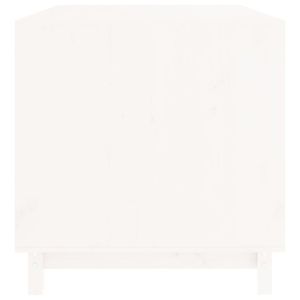 Кучешка колиба, бяла, 100x70x72 см, бор масив