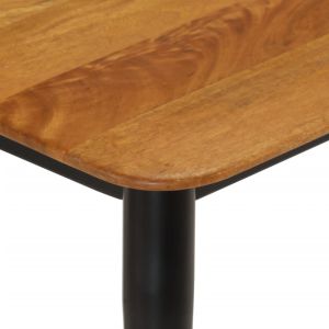 Пейка, 160x40x45 см, мангово дърво масив и желязо