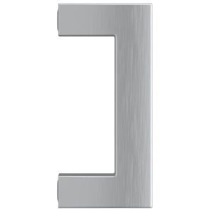 Дръжки за шкафове, 10 бр, сребристи, 64 мм, неръждаема стомана