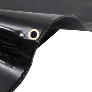 Брезент, 650 г/м², 1,5x20 м, черен