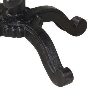 Бар табуретка, черна, чугун