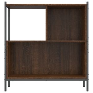 Библиотека, кафяв дъб, 72x28x77,5 см, инженерно дърво