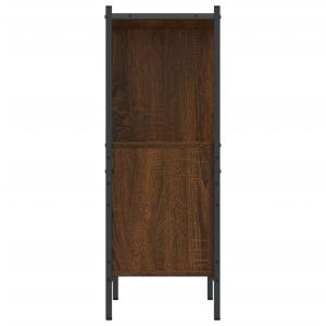Библиотека, кафяв дъб, 72x28x77,5 см, инженерно дърво