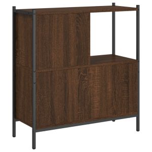 Библиотека, кафяв дъб, 72x28x77,5 см, инженерно дърво