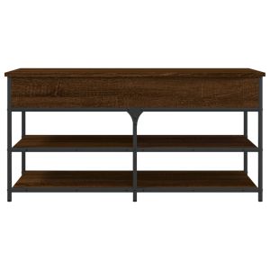 Пейка за обувки, кафяв дъб, 100x42,5x50 см, инженерно дърво