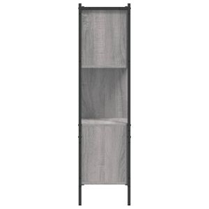 Библиотека, сив сонома, 72x28x109 см, инженерно дърво