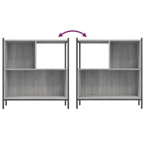 Библиотека, сив сонома, 72x28x77,5 см, инженерно дърво