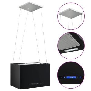 Висящ аспиратор остров LCD сензор 55 см прахово покрита стомана