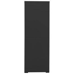 Шкаф за папки, антрацит, 90x46x134 cм, стомана