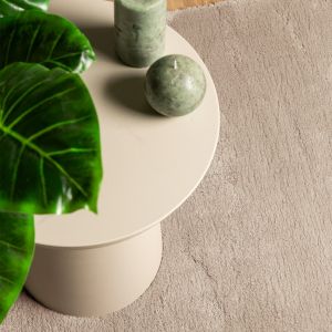 Килим HUARTE с къс косъм, мек и миещ се, пясъчен, 160x230 см