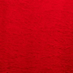 Килим HUARTE с къс косъм, мек и миещ се, червен, 160x160 см