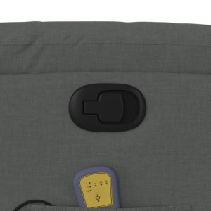 Масажен наклоняем стол, тъмносив, текстил