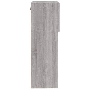 ТВ шкаф с LED осветление, сив сонома, 40,5x30x90 см