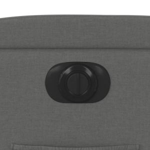 Електрически наклоняем стол, тъмносив, текстил